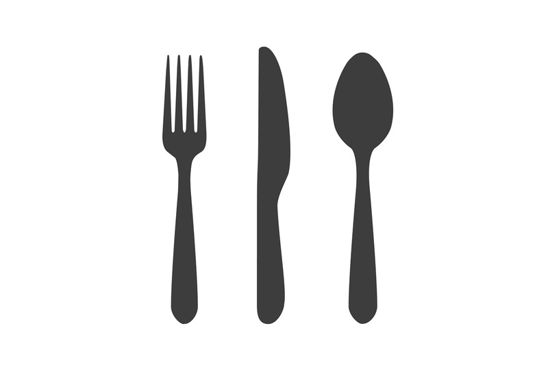 fork-knife-spoon-black-silhouettes