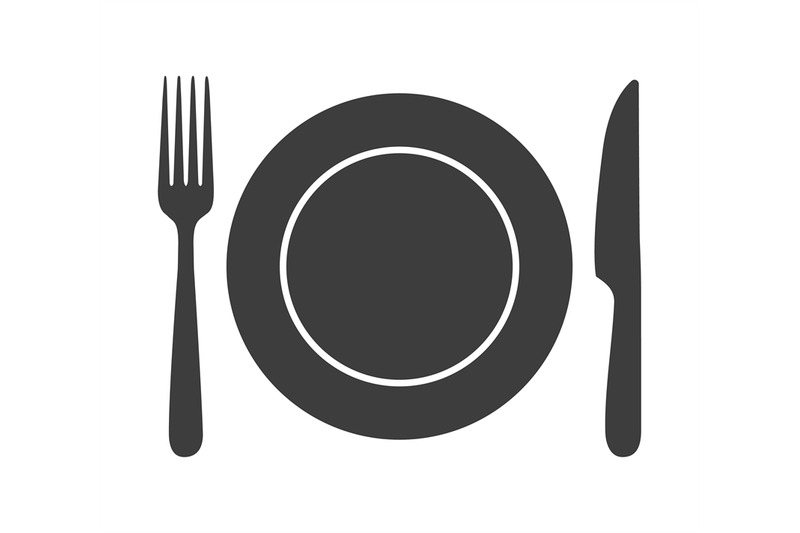 lunch-cutlery-black-silhouette