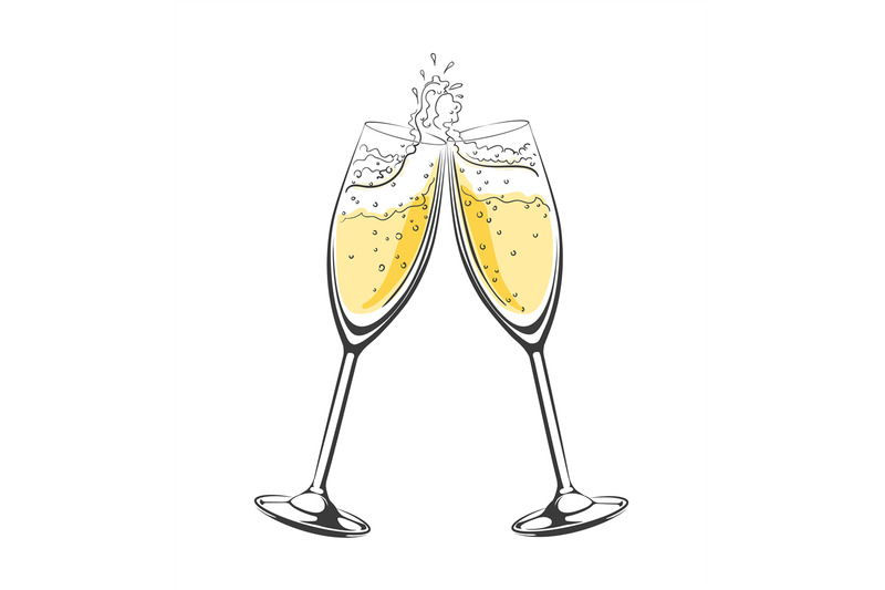 champagne-cheers-sketch