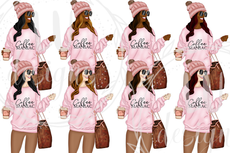 coffee-lover-clipart-coffee-illustrations-coffee-time-graphics