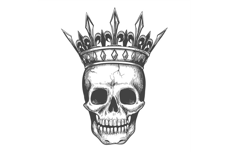 skull-in-crown-sketch