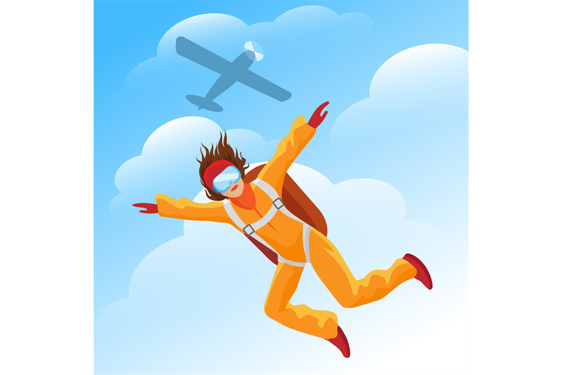 woman-parachutist-jumper