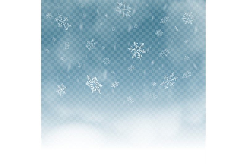 snowflakes-on-blue-transparent-background