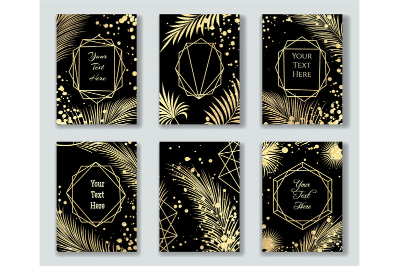 golden-leaves-on-black-templates