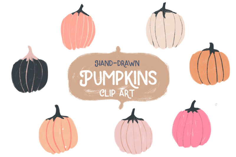 hand-drawn-pumpkin-clipart-bonus-pattern