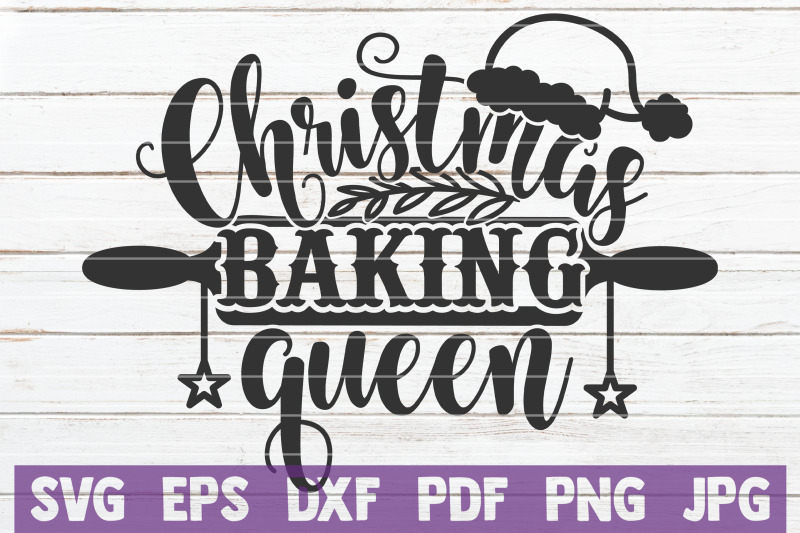 Christmas Baking Queen SVG Cut File SVG by Designbundles
