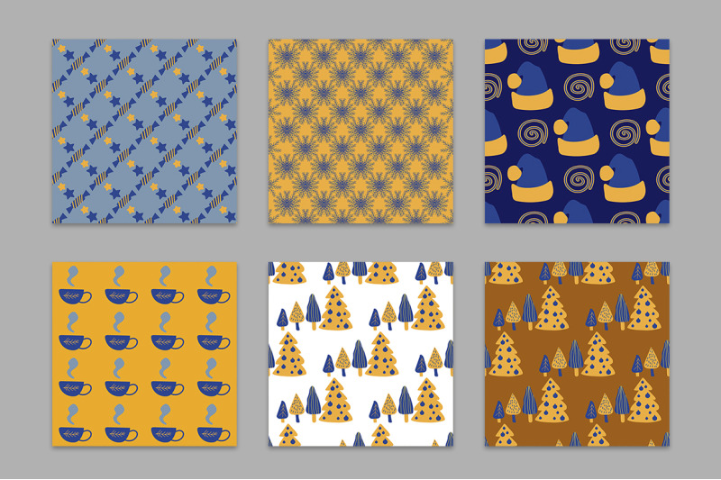 christmas-patterns-with-doodles