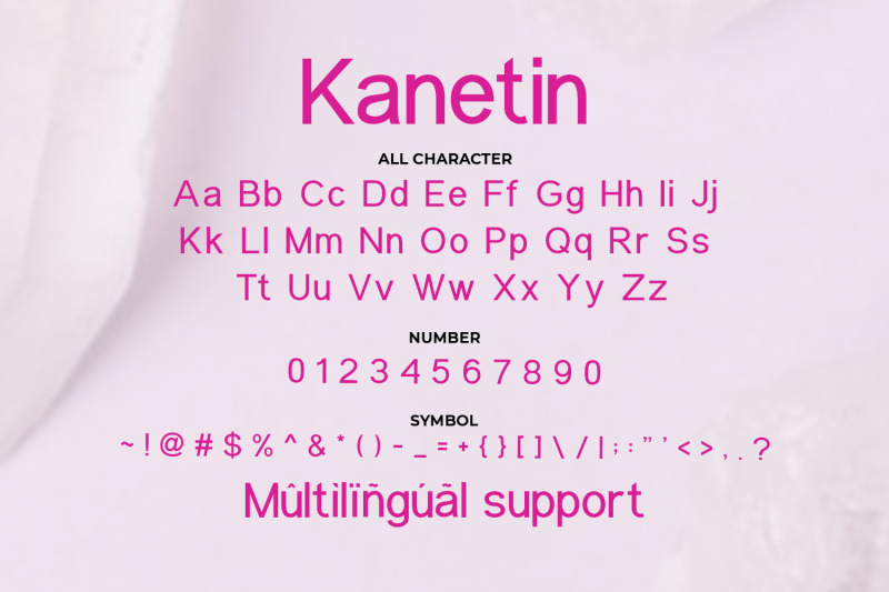 kanetin-beautiful-sans-serif-font