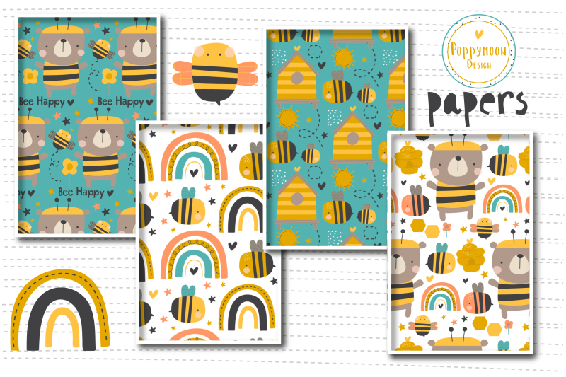 honeybee-paper-set