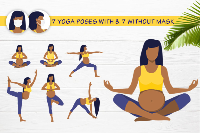 preggy-yogini-yoga-pregnance-poses-vector-collection