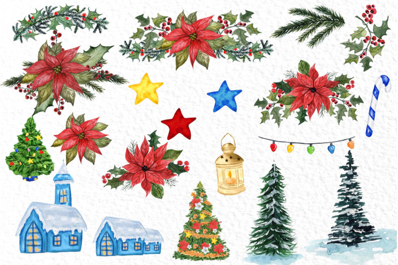 gnomes-clipart-christmas-clipart-christmas-flowers-winter