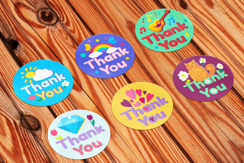 thank-you-stickers-set