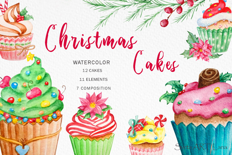 christmas-watercolor-clipart-cupcake-clipart