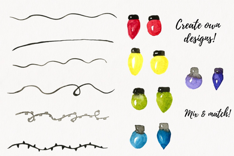 christmas-lights-clipart-watercolor-string-lights-clipart