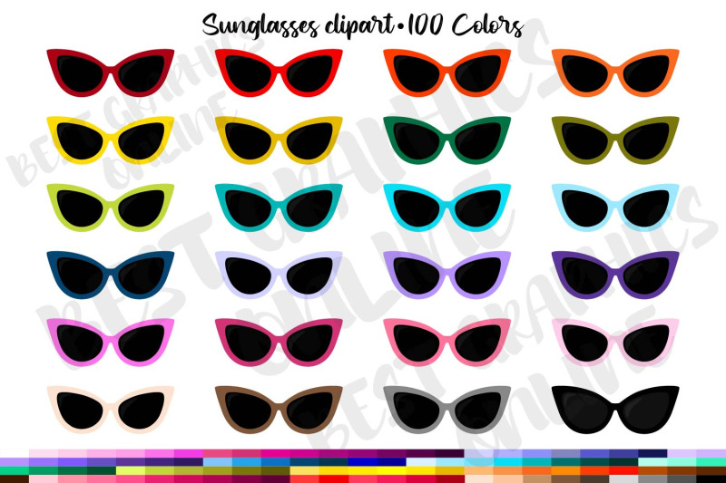 100-summer-sun-glasses-clipart-graphics