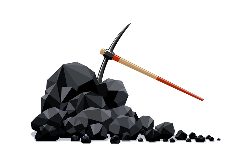 coal-lumps-and-pickaxe