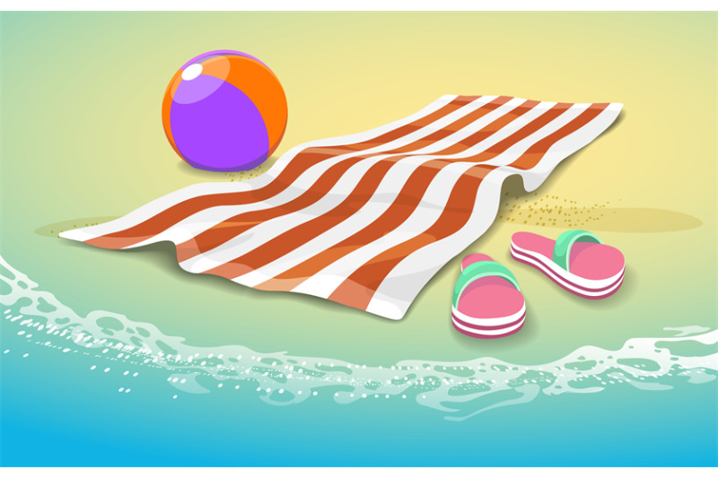summer-sea-towel-background