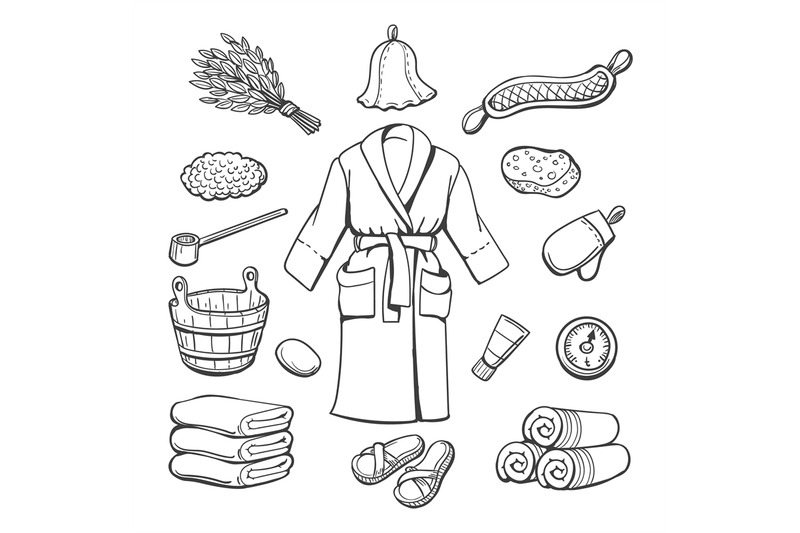 sauna-items-sketch