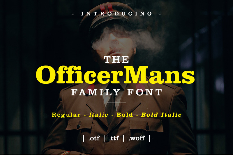 officer-mans-family-font
