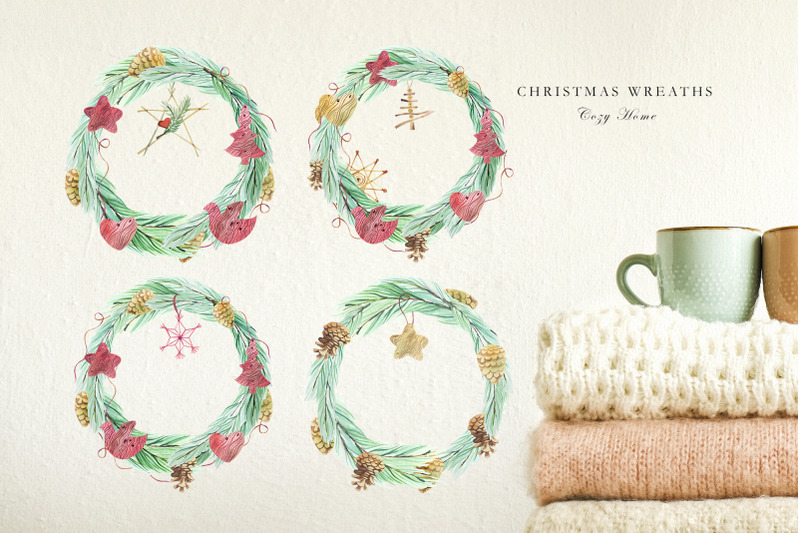 eco-friendly-christmas-clipart-watercolor-christmas-wreath-png