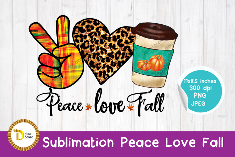 sublimation-design-peace-love-fall