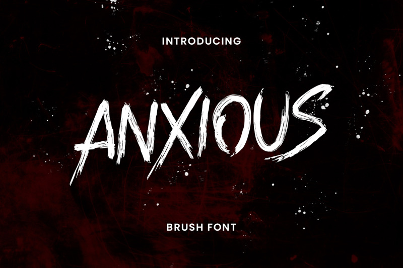 anxious-brush-font