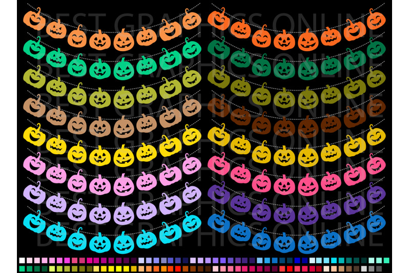 halloween-happy-pumpkins-bunting-banners