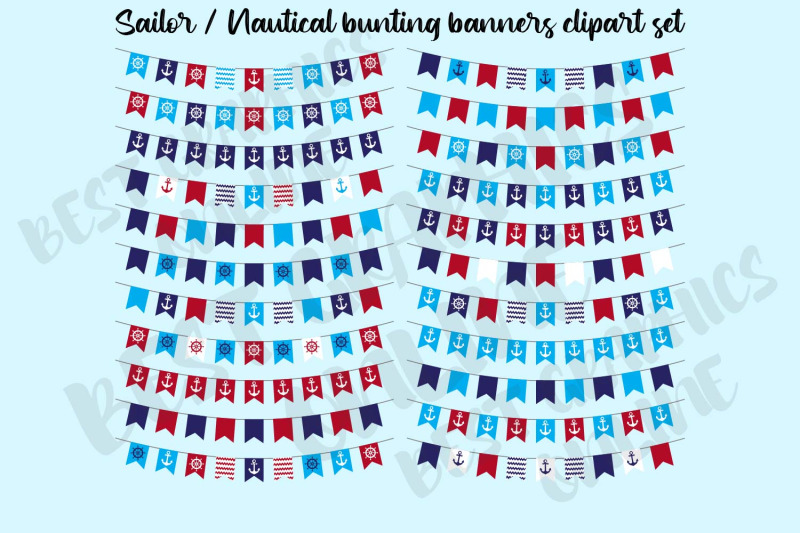 22-nautical-bunting-banners-clipart-anchor