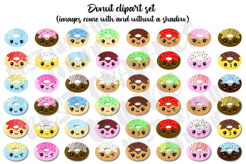 donut-clipart-doughnuts-clip-art-set