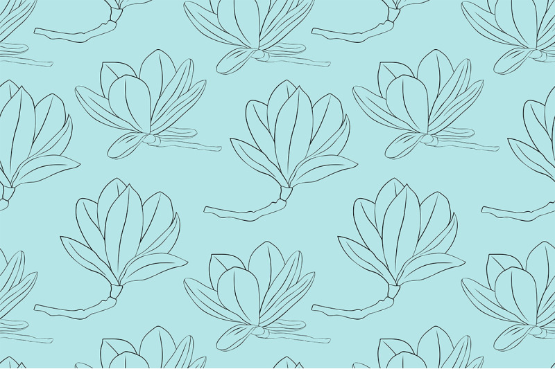 magnolia-pattern-vector-magnolia-svg-flower-pattern-vector