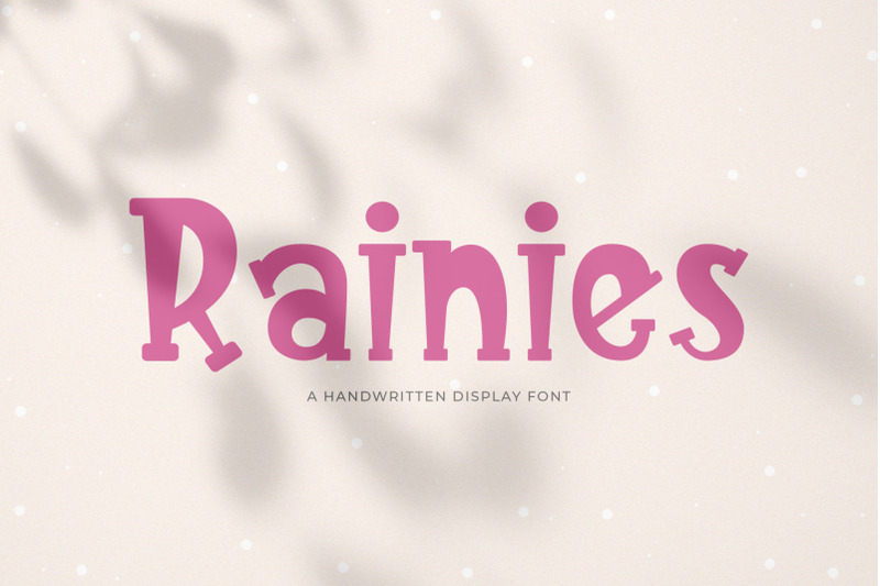 rainies-a-handwritten-font