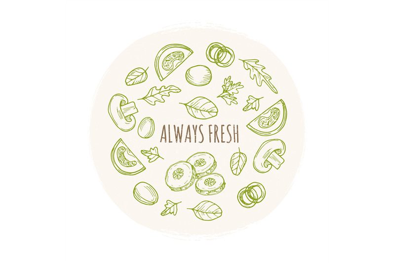 always-fresh-grunge-banner-design-with-hand-drawn-vegetables