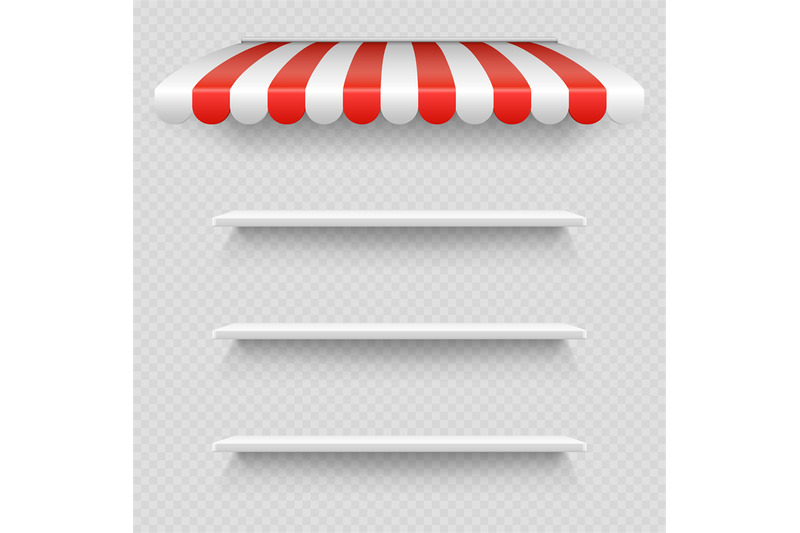 empty-white-shop-shelf-under-striped-white-and-red-sunshade-vector-iso