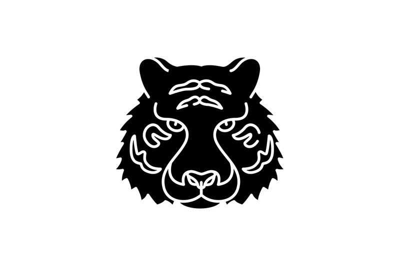 bengal-tiger-black-glyph-icon