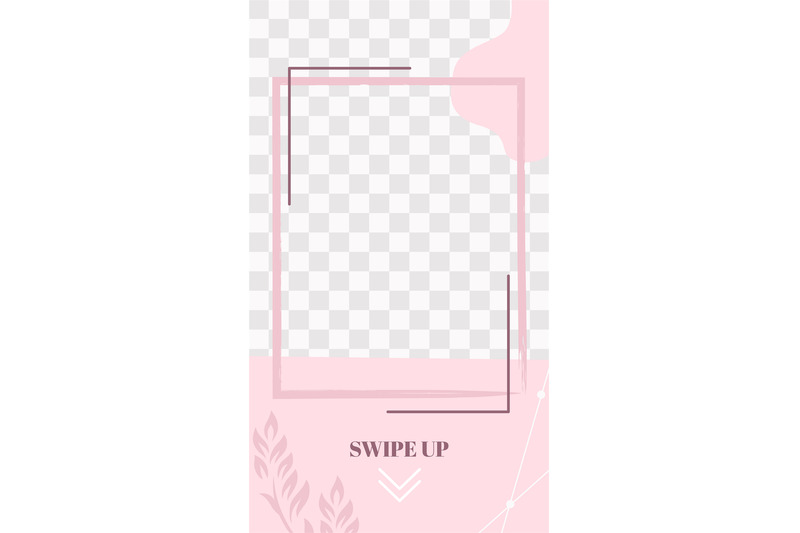 pink-floral-story-cute-abstract-swipe-up-social-media-story-template