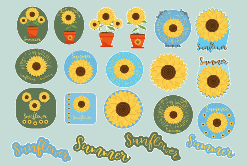 sunflower-stickers