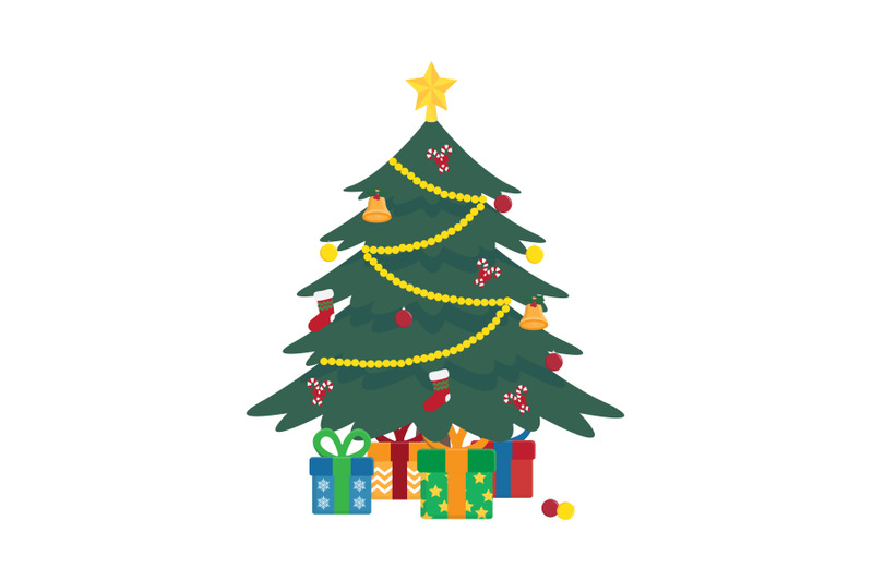 christmas-tree-vector-illustration