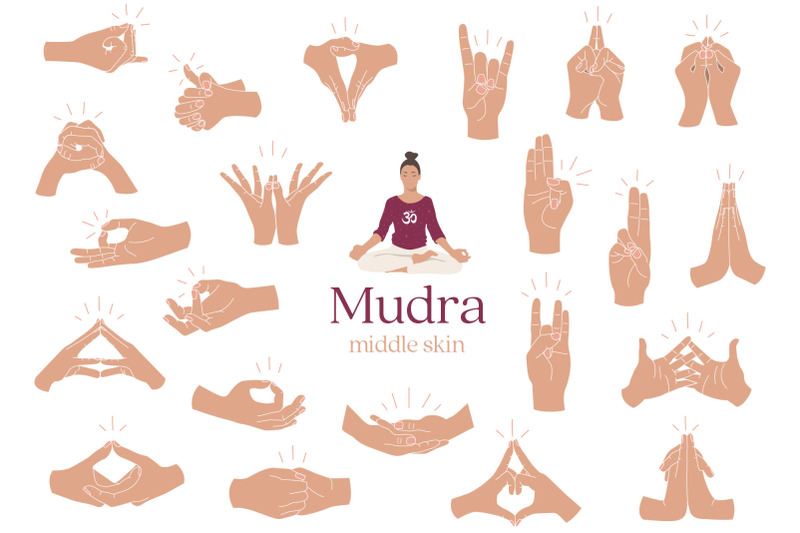 mudra-vector-illustration-collection