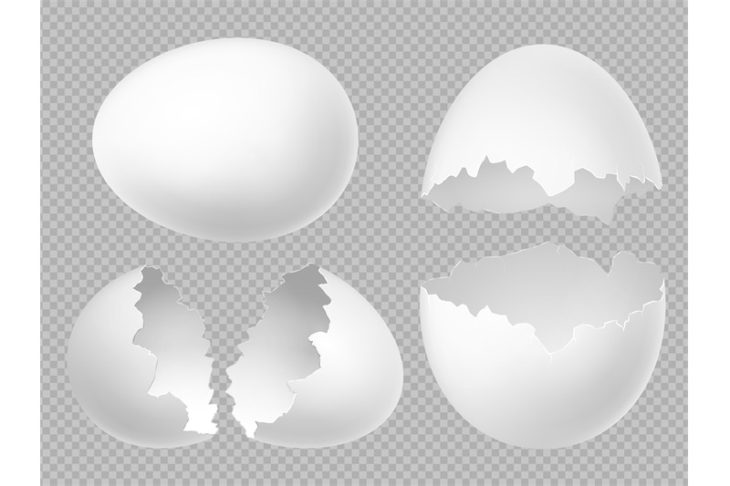 vector-realistic-white-eggs-set-with-whole-and-broken-eggs-isolated-on