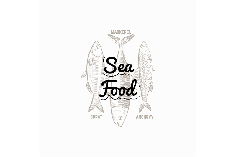 fish-products-sign-with-hand-drawn-fish-mackerel-sprat-anchovy-vecto