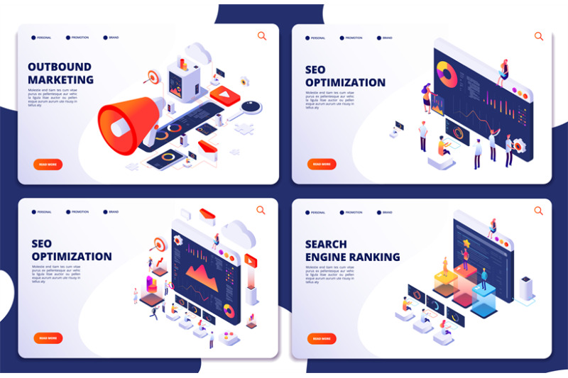 search-engine-rank-seo-optimization-vector-isometric-landing-pages-s