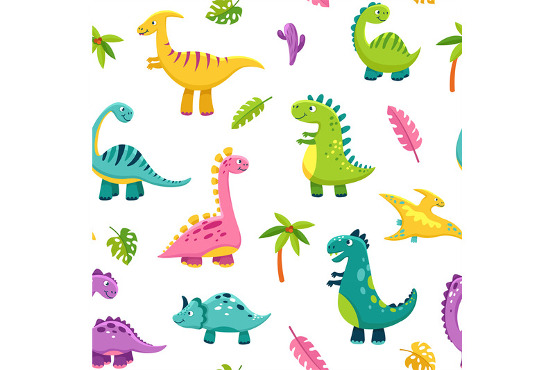 dinosaur-seamless-pattern-cartoon-cute-baby-dino-funny-monsters-juras