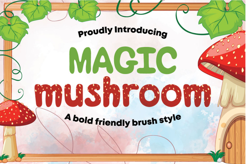 magic-mushroom-cute-and-friendly-display-font