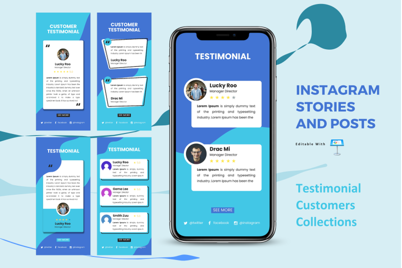 testimonial-instagram-stories-and-posts-keynote-template