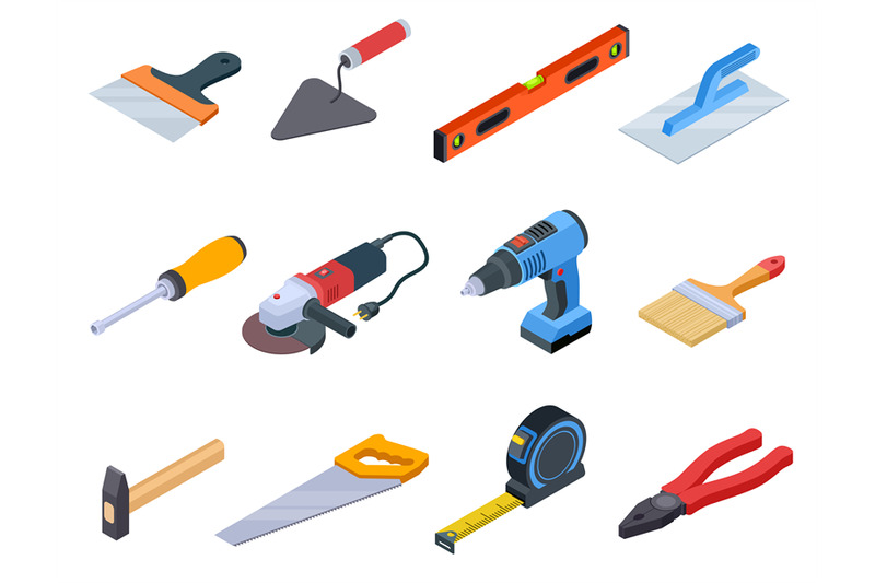 repair-tool-isometric-handyman-construction-tools-paint-kit-repair-ho