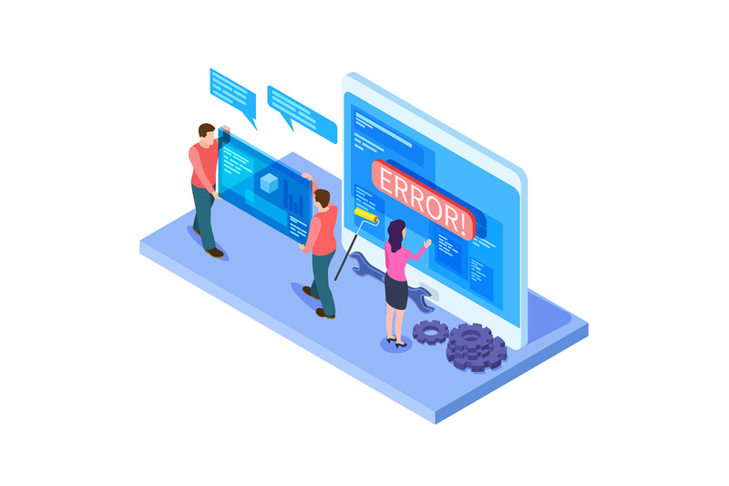 people-and-app-interfaces-isometric-concept-developers-work-with-mobi