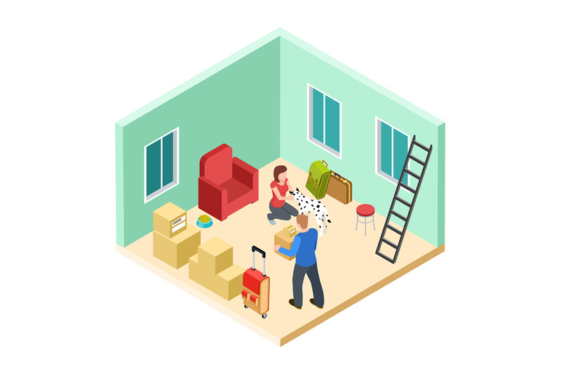 young-couple-with-a-dog-moves-into-a-new-apartment-isometric-vector-il