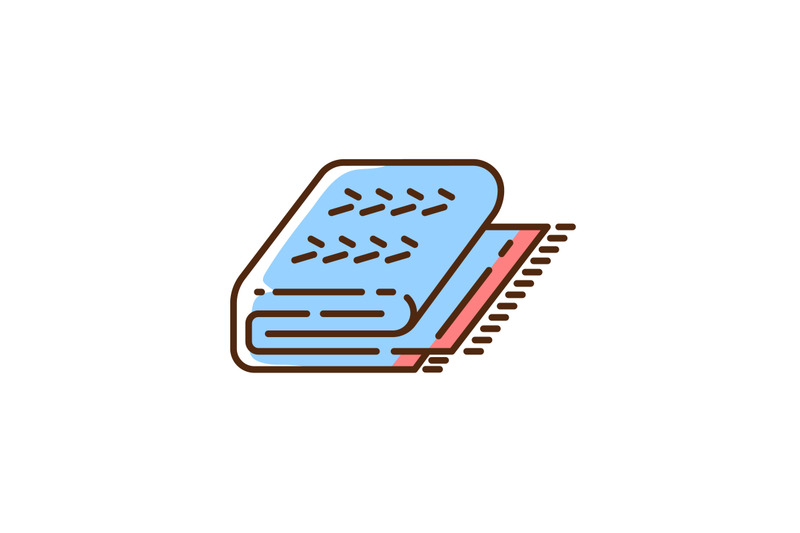 cuddly-blue-blanket-rgb-color-icon