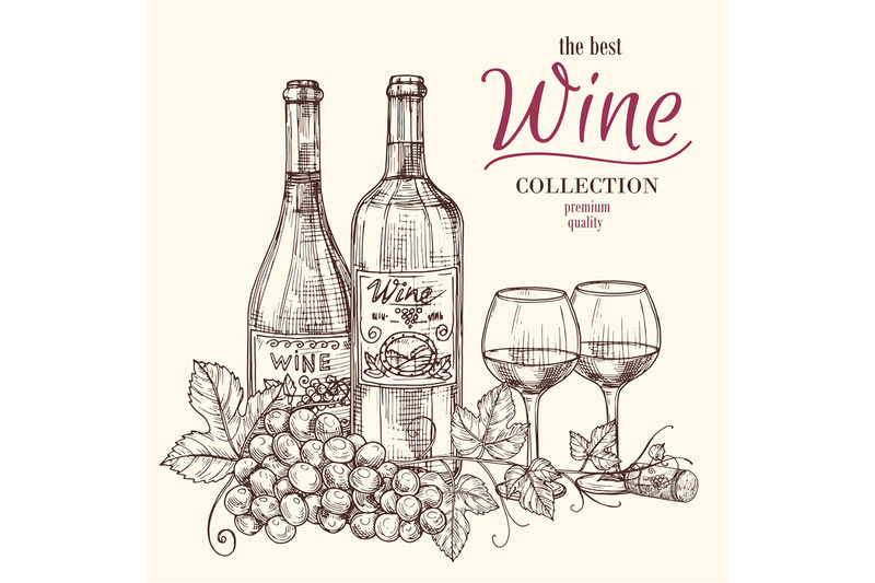 best-wine-vector-banner-template-with-hand-drawn-wine-bottles-glasses