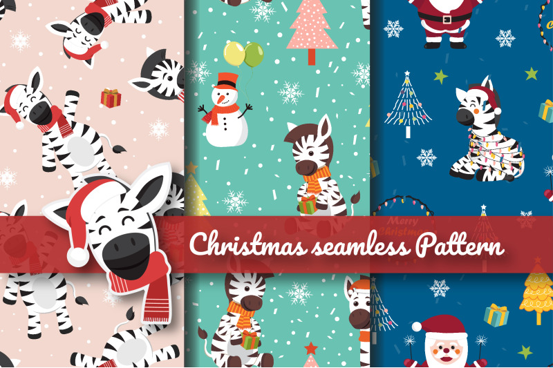 christmas-zebra-seamless-pattern